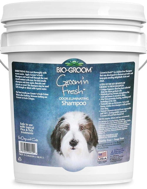 Load image into Gallery viewer, Groom'N Fresh Dog Shampoo – Odor Eliminating, Dog Bathing Supplies, Puppy Wash, Cat &amp; Dog Grooming Supplies, Cruelty-Free, Made in USA, Dog Products – 5 Gallons
