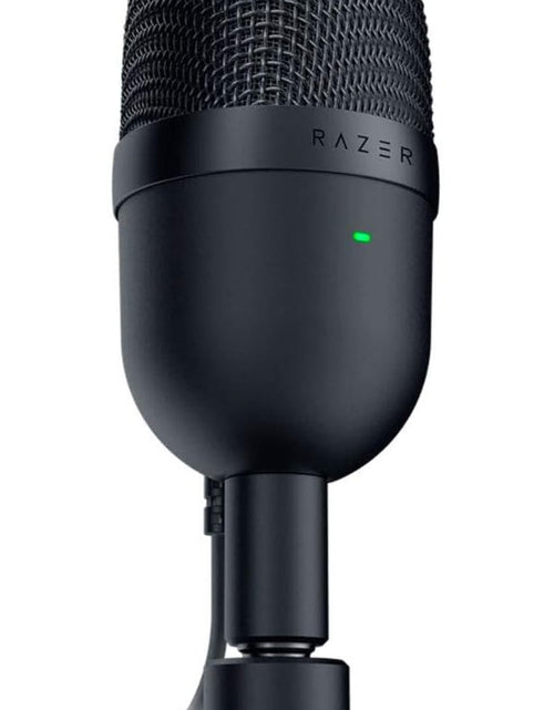Load image into Gallery viewer, Seiren Mini USB Condenser Microphone: for Streaming and Gaming on PC - Professional Recording Quality - Precise Supercardioid Pickup Pattern - Tilting Stand - Shock Resistant - Classic Black

