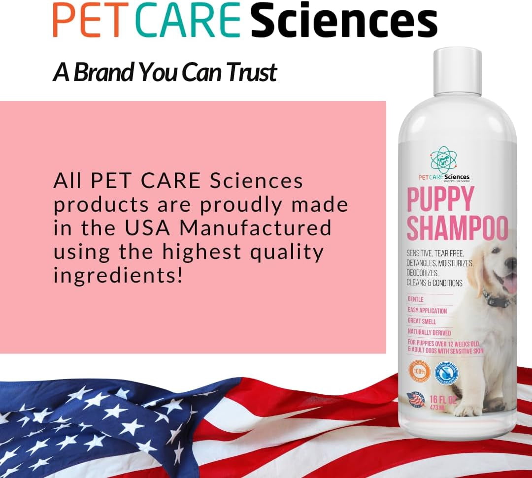 1 Gallon Tearless Puppy Shampoo and Conditioner - anti Itch Dog Shampoo Sensitive Skin - Coconut Oil Oatmeal Pet Shampoo for Puppies