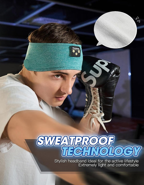 Load image into Gallery viewer, Sleep Headphones Wireless, Bluetooth Sports Headband Headphones with Ultra-Thin HD Stereo Speakers Perfect for Sleeping,Workout,Jogging,Yoga,Insomnia, Air Travel, Meditation (Green)
