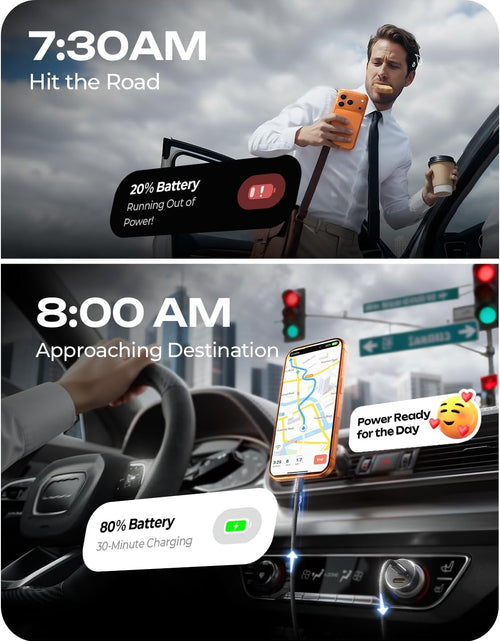 Load image into Gallery viewer, USB C Car Charger 48W Super Mini  All Metal Fast USB Car Charger Adapter PD&amp;QC 3.0 Dual Port Compatible with Iphone 13 12 11 Pro Max X XR XS 8 Samsung Galaxy Note 20/10 S21/20/10 Google Pixel
