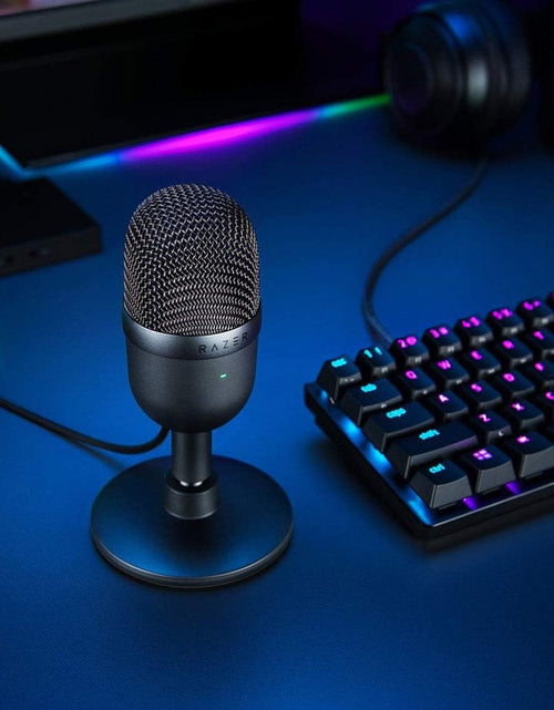 Load image into Gallery viewer, Seiren Mini USB Condenser Microphone: for Streaming and Gaming on PC - Professional Recording Quality - Precise Supercardioid Pickup Pattern - Tilting Stand - Shock Resistant - Classic Black
