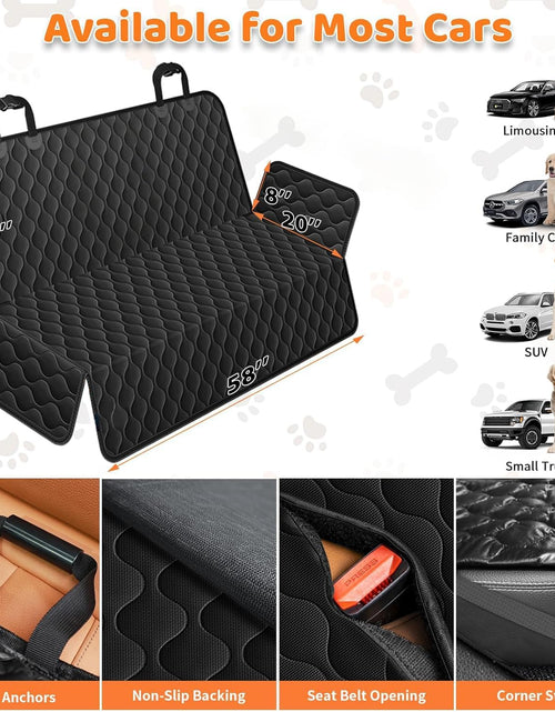 Load image into Gallery viewer, 100% Waterproof Pet Seat Cover Car Seat Cover for Pets - Scratch Proof &amp; Nonslip Backing &amp; Hammock, Quilted, Padded, Durable Pet Seat Covers for Cars Trucks and Suvs
