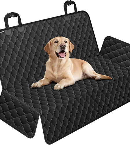 100% Waterproof Pet Seat Cover Car Seat Cover for Pets - Scratch Proof & Nonslip Backing & Hammock, Quilted, Padded, Durable Pet Seat Covers for Cars Trucks and Suvs