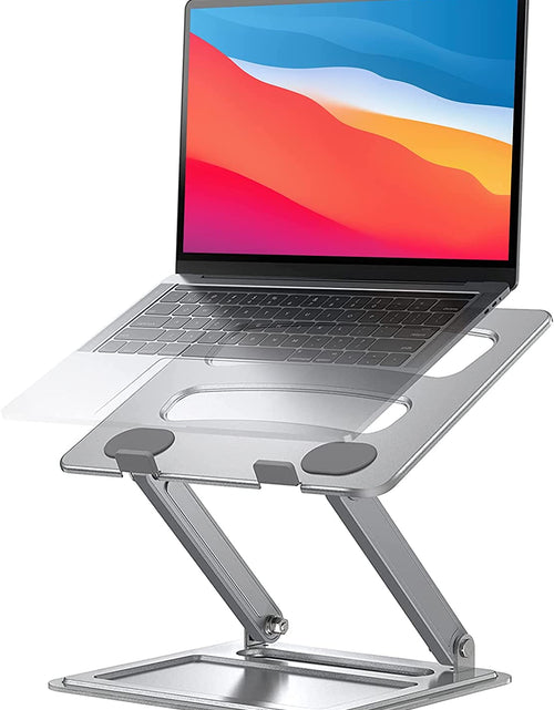 Load image into Gallery viewer, Adjustable Laptop Stand, Portable Riser for 17.3Inch Laptops, Adjustment for Desk, Holds up to 17.6Lbs Notebook - Sliver
