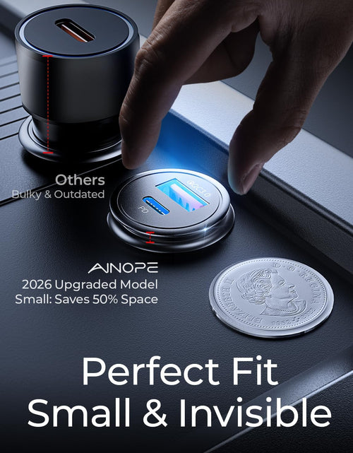 Load image into Gallery viewer, USB C Car Charger 48W Super Mini  All Metal Fast USB Car Charger Adapter PD&amp;QC 3.0 Dual Port Compatible with Iphone 13 12 11 Pro Max X XR XS 8 Samsung Galaxy Note 20/10 S21/20/10 Google Pixel
